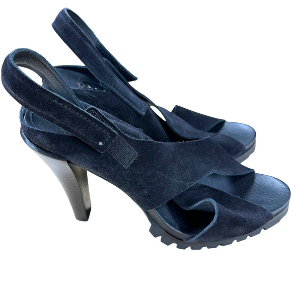 Pedro Garcia Yuval Slingback Sandal in Black Castoro Women's Size 41.5 (US 11.5) - Picture 2 of 9